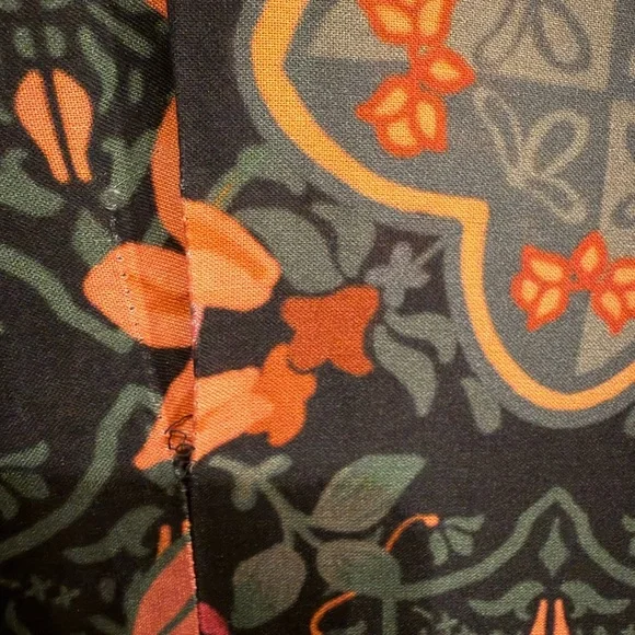 CELINA MOON AURNIA Floral Maxi dress•Green/Rose/Lily Orange/Black - Picture 7 of 8